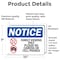 Signmission Family Viewing Only Please No Sign With Symbol, 10 in W x Rectangle, Vinyl Decal OS-2PACK-NS-D-710-L-12481 - alternate 4